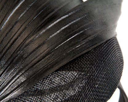 Black spring racing fascinator by Fillies Collection