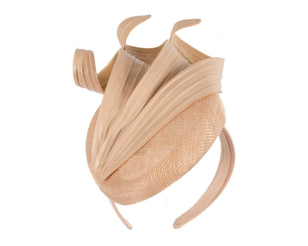 Nude spring racing fascinator by Fillies Collection-1