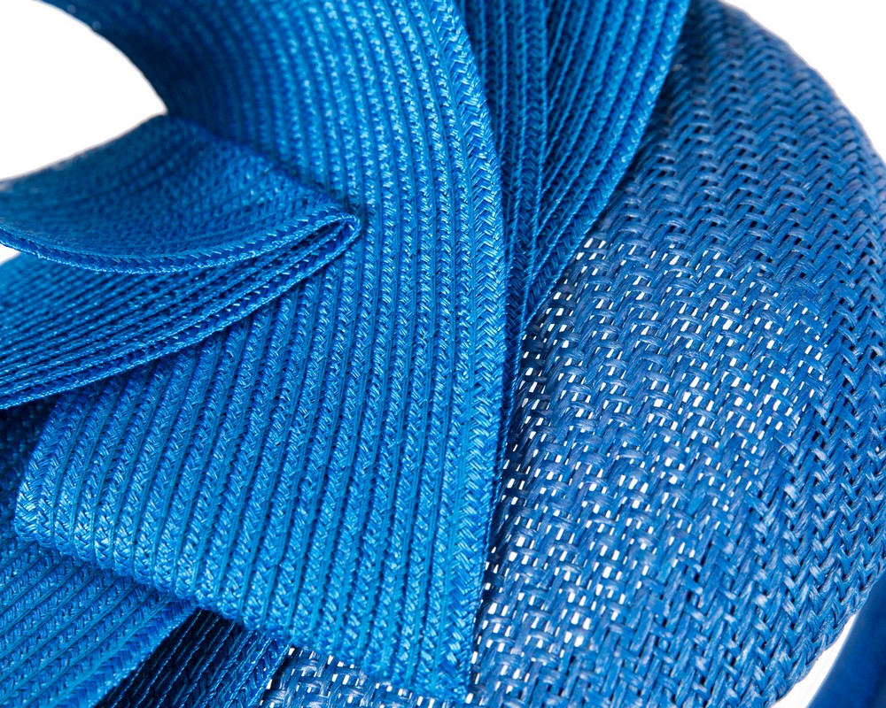 Royal blue pillbox fascinator by Fillies Collection S286