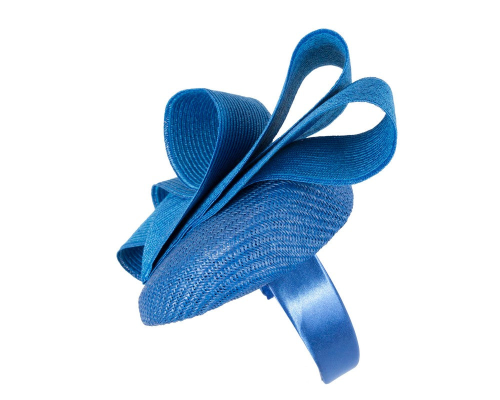 Royal blue pillbox fascinator by Fillies Collection S286