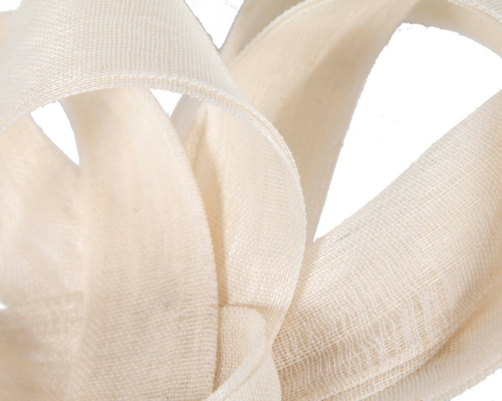 Cream abaca loops racing fascinator by Fillies Collection-2