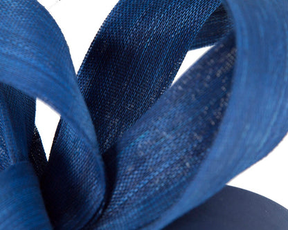 Royal blue abaca loops racing fascinator by Fillies Collection-2