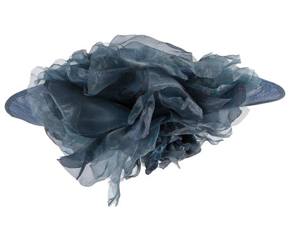 Large navy racing fascinator hat by Fillies Collection-5