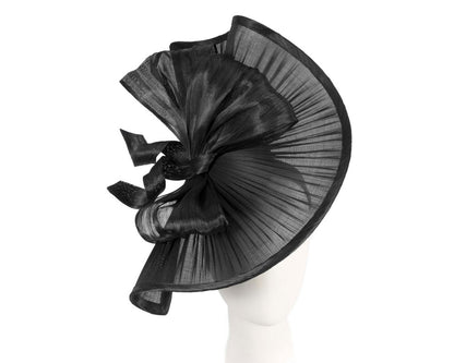 Large black jinsin racing fascinator by Fillies Collection-0