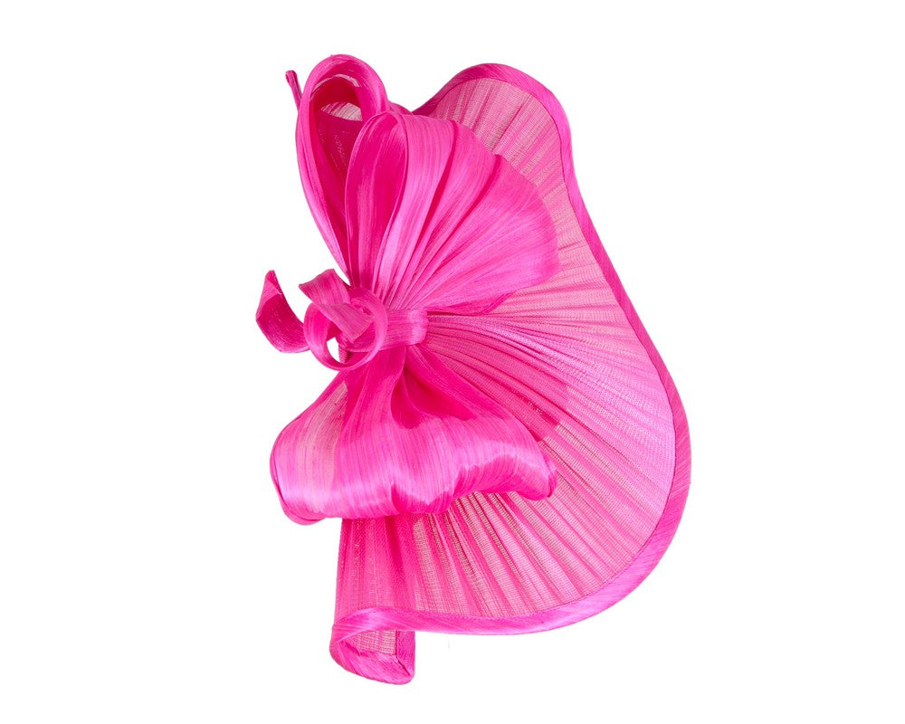 Large fuchsia jinsin racing fascinator by Fillies Collection-3