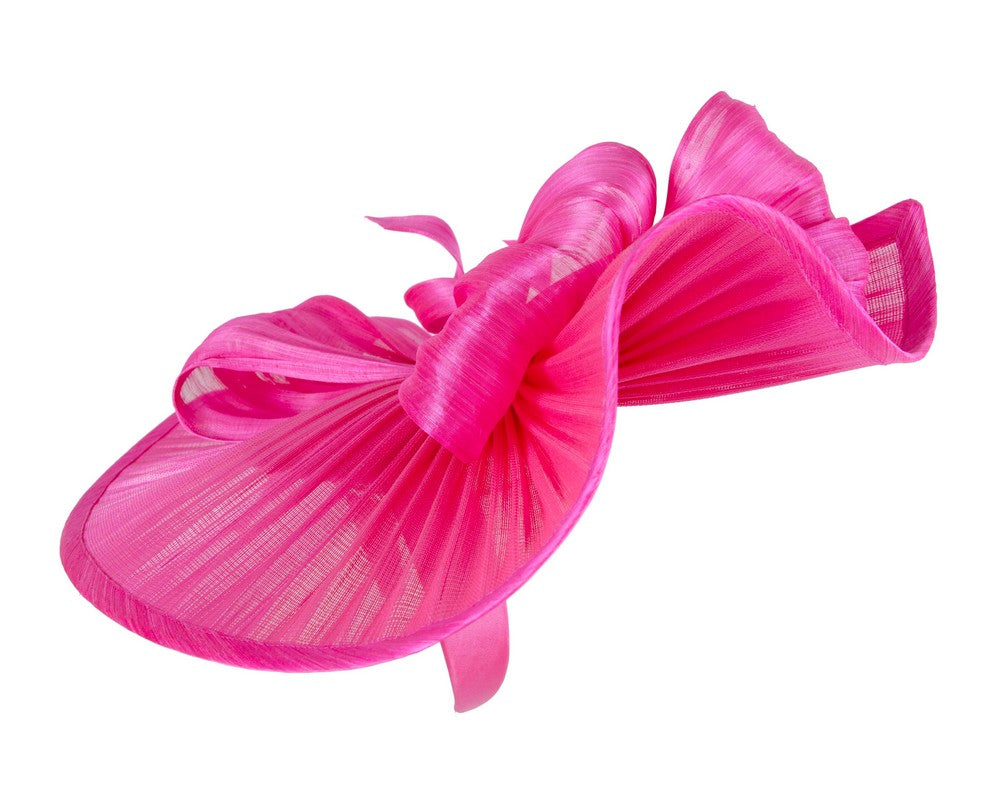 Large fuchsia jinsin racing fascinator by Fillies Collection-2