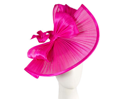 Large fuchsia jinsin racing fascinator by Fillies Collection-0