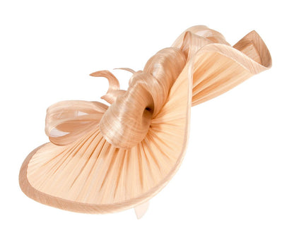 Large nude jinsin racing fascinator by Fillies Collection-2