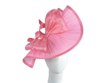 Large pink jinsin racing fascinator by Fillies Collection-0