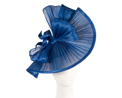 Large royal blue jinsin racing fascinator by Fillies Collection-0