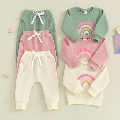Pants and Sweatshirt Set with Rainbow Multivariant-0