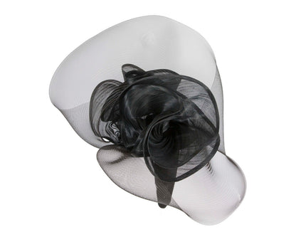 Large black racing fascinator by Fillies Collection-2