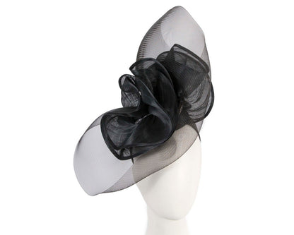 Large black racing fascinator by Fillies Collection-0