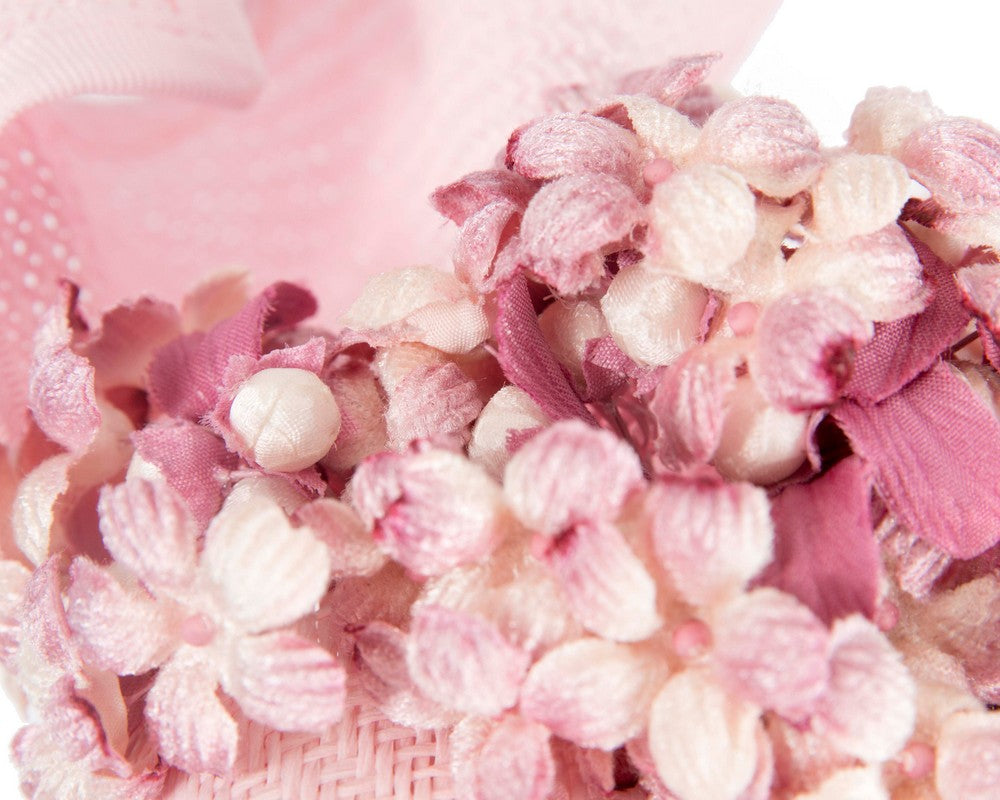 Pink pillbox with flowers by Fillies Collection