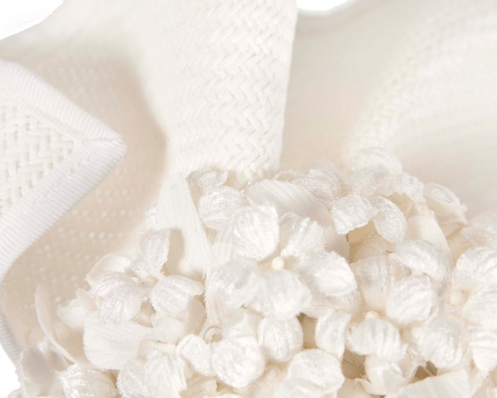 White pillbox with flowers by Fillies Collection-4