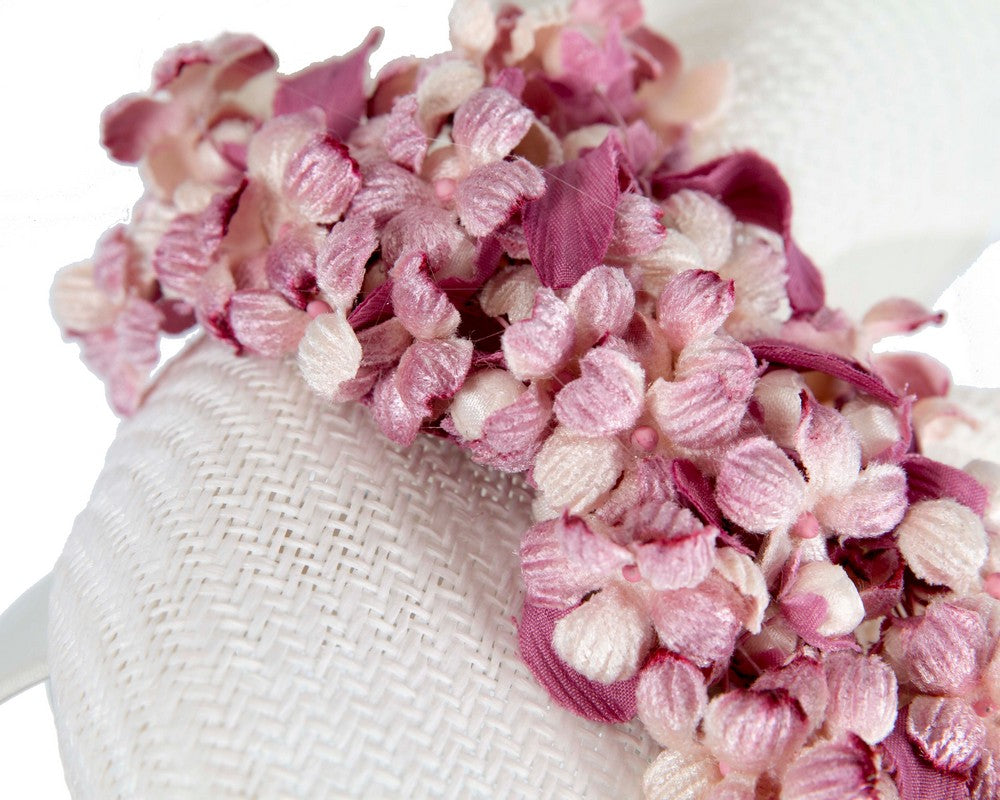White pillbox with pink flowers by Fillies Collection-4
