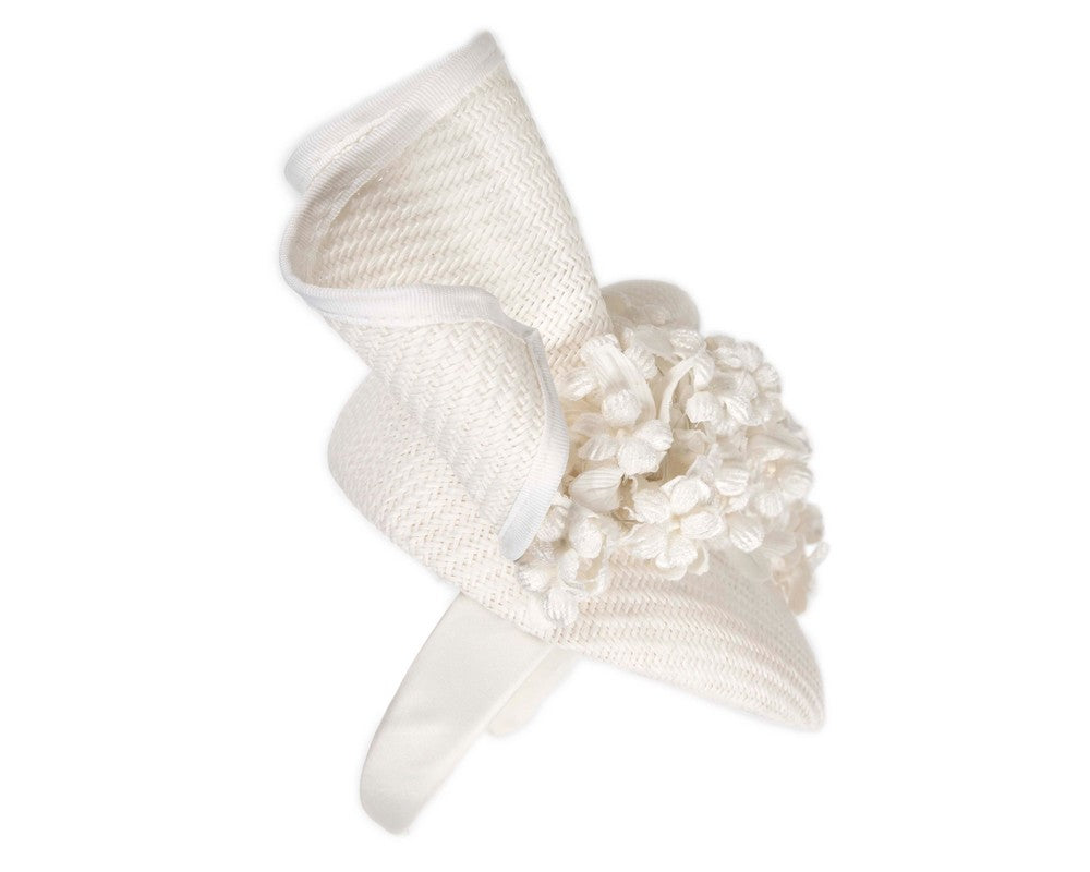 White pillbox with flowers by Fillies Collection-3