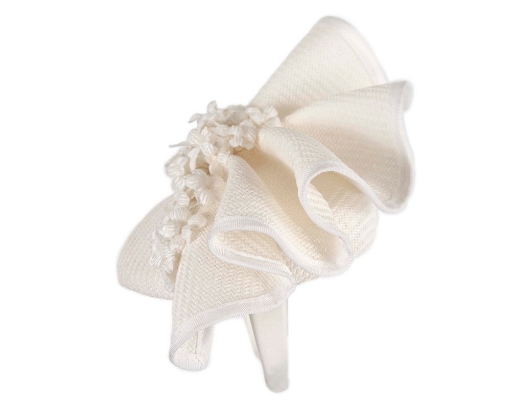 White pillbox with flowers by Fillies Collection-2