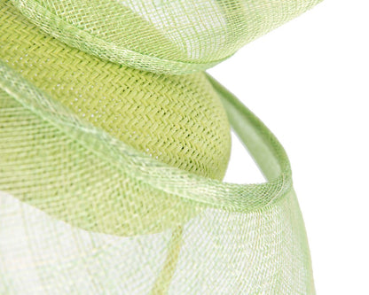 Bespoke lime sinamay fascinator by Fillies Collection-4
