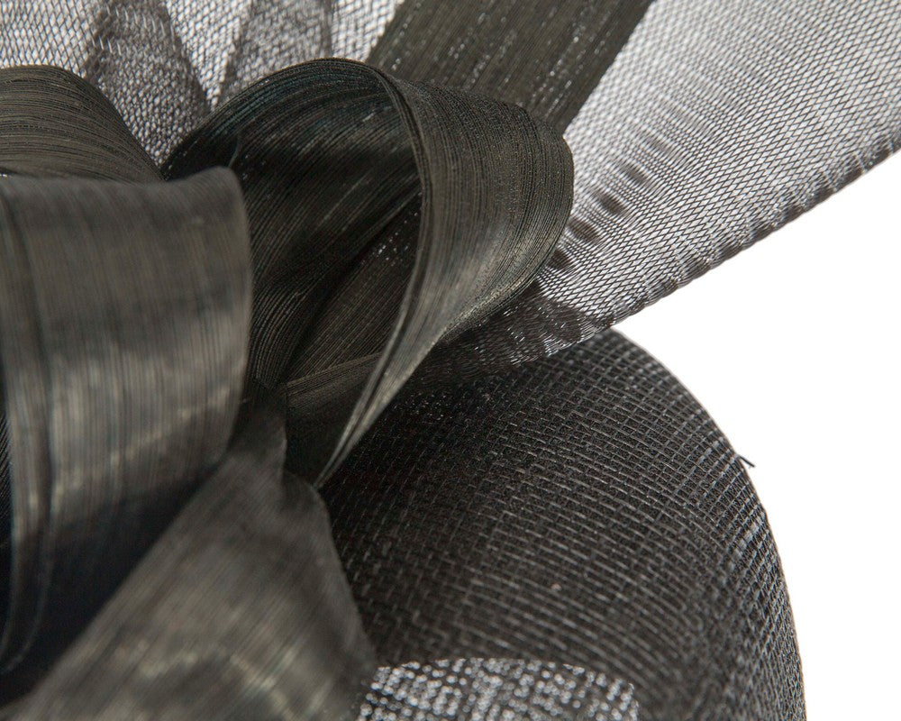 Tall black racing fascinator by Fillies Collection-4