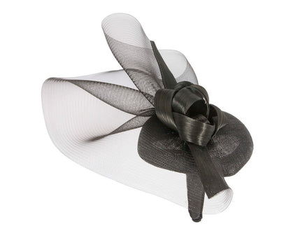 Tall black racing fascinator by Fillies Collection-3