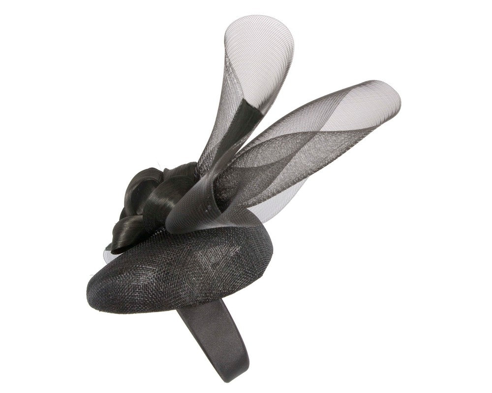 Tall black racing fascinator by Fillies Collection-2