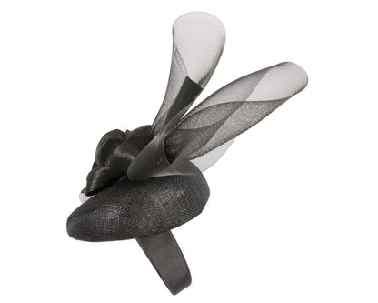Tall black racing fascinator by Fillies Collection-2