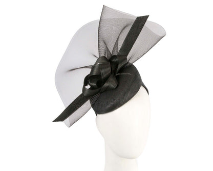 Tall black racing fascinator by Fillies Collection-0