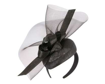 Tall black racing fascinator by Fillies Collection-1