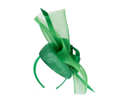 Tall green racing fascinator by Fillies Collection-5