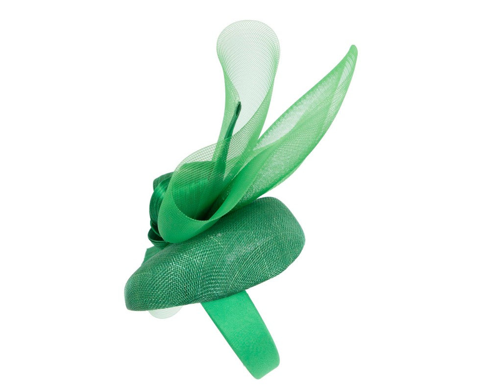 Tall green racing fascinator by Fillies Collection-2