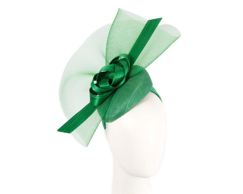 Tall green racing fascinator by Fillies Collection-0