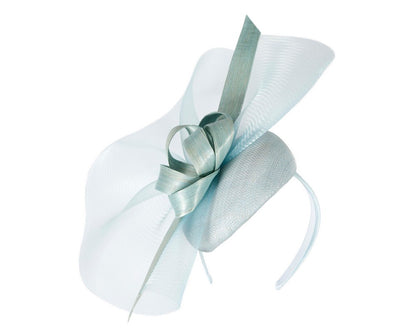 Tall light blue racing fascinator by Fillies Collection-1