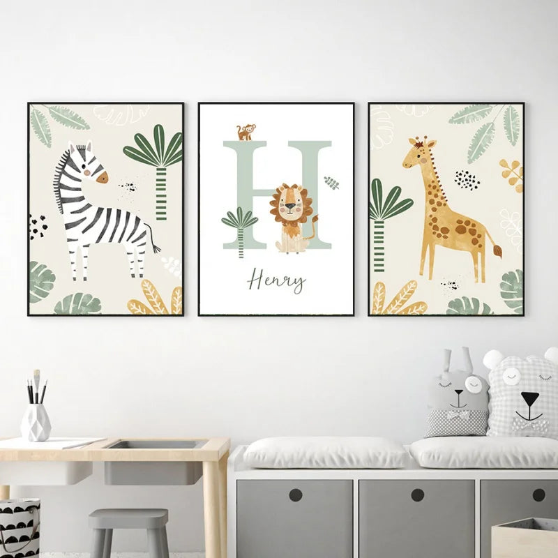 Decorative Picture "Jungle Animals" Multivariant-2