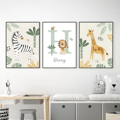 Decorative Picture "Jungle Animals" Multivariant-2
