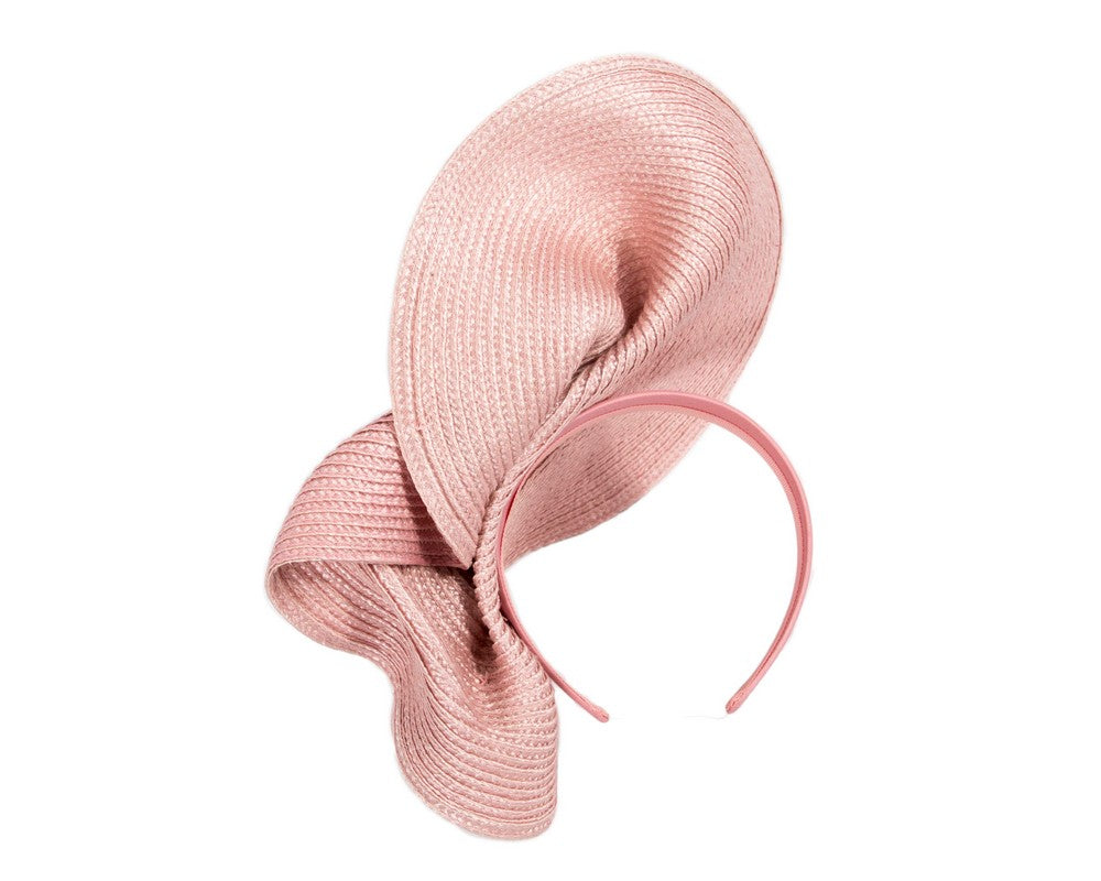 Large dusty pink fascinator with orchids by Fillies Collection-3