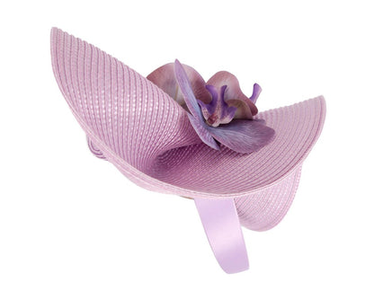 Large lilac fascinator with orchids by Fillies Collection-2