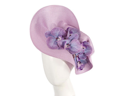 Large lilac fascinator with orchids by Fillies Collection-0