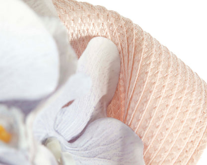 Large pink & lilac fascinator with orchids by Fillies Collection-4