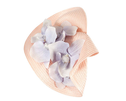 Large pink & lilac fascinator with orchids by Fillies Collection-2