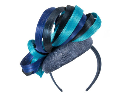 Exclusive multi-colored pillbox fascinator by Fillies Collection-5