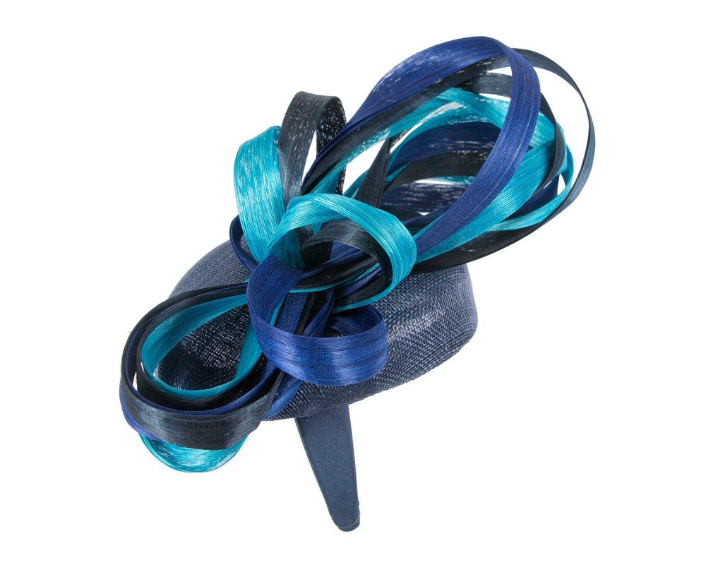 Exclusive multi-colored pillbox fascinator by Fillies Collection-2
