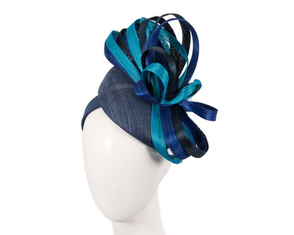 Exclusive multi-colored pillbox fascinator by Fillies Collection-0