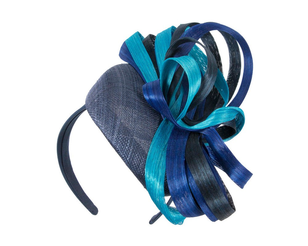 Exclusive multi-colored pillbox fascinator by Fillies Collection-1