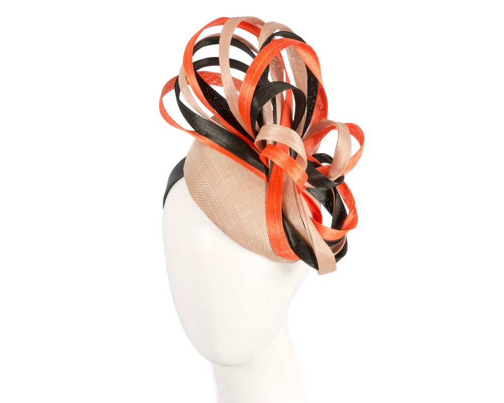 Exclusive multi-colored pillbox fascinator by Fillies Collection-0