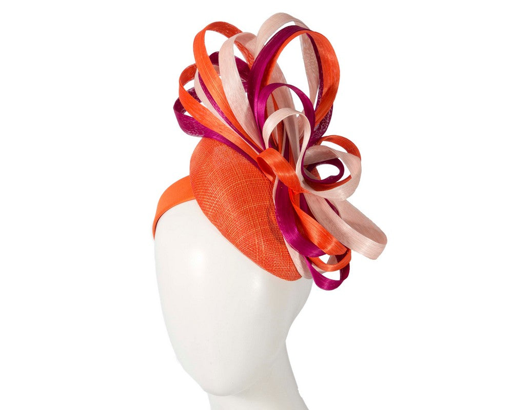 Exclusive multi-colored pillbox fascinator by Fillies Collection-0