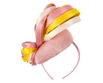 Exclusive multi-colored pillbox fascinator by Fillies Collection-5