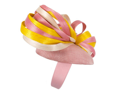 Exclusive multi-colored pillbox fascinator by Fillies Collection-3