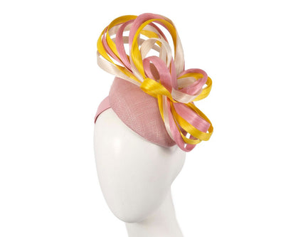 Exclusive multi-colored pillbox fascinator by Fillies Collection-0