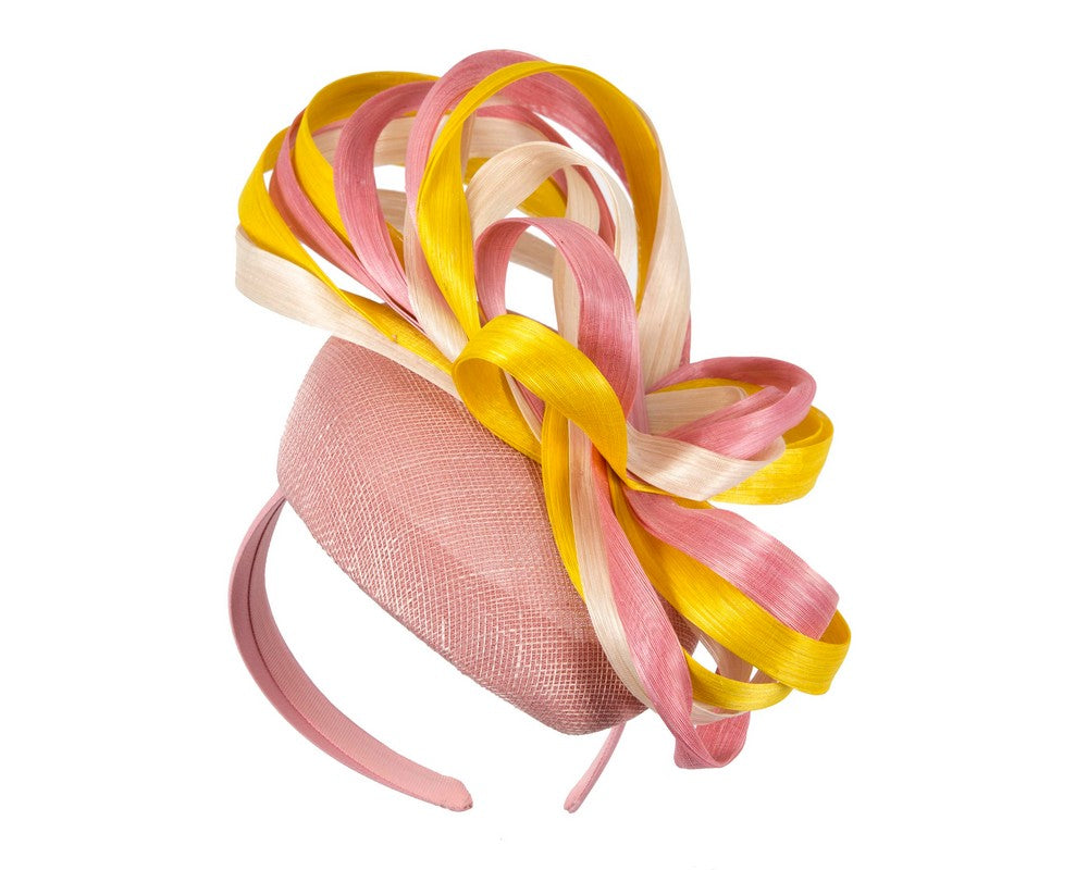 Exclusive multi-colored pillbox fascinator by Fillies Collection-1